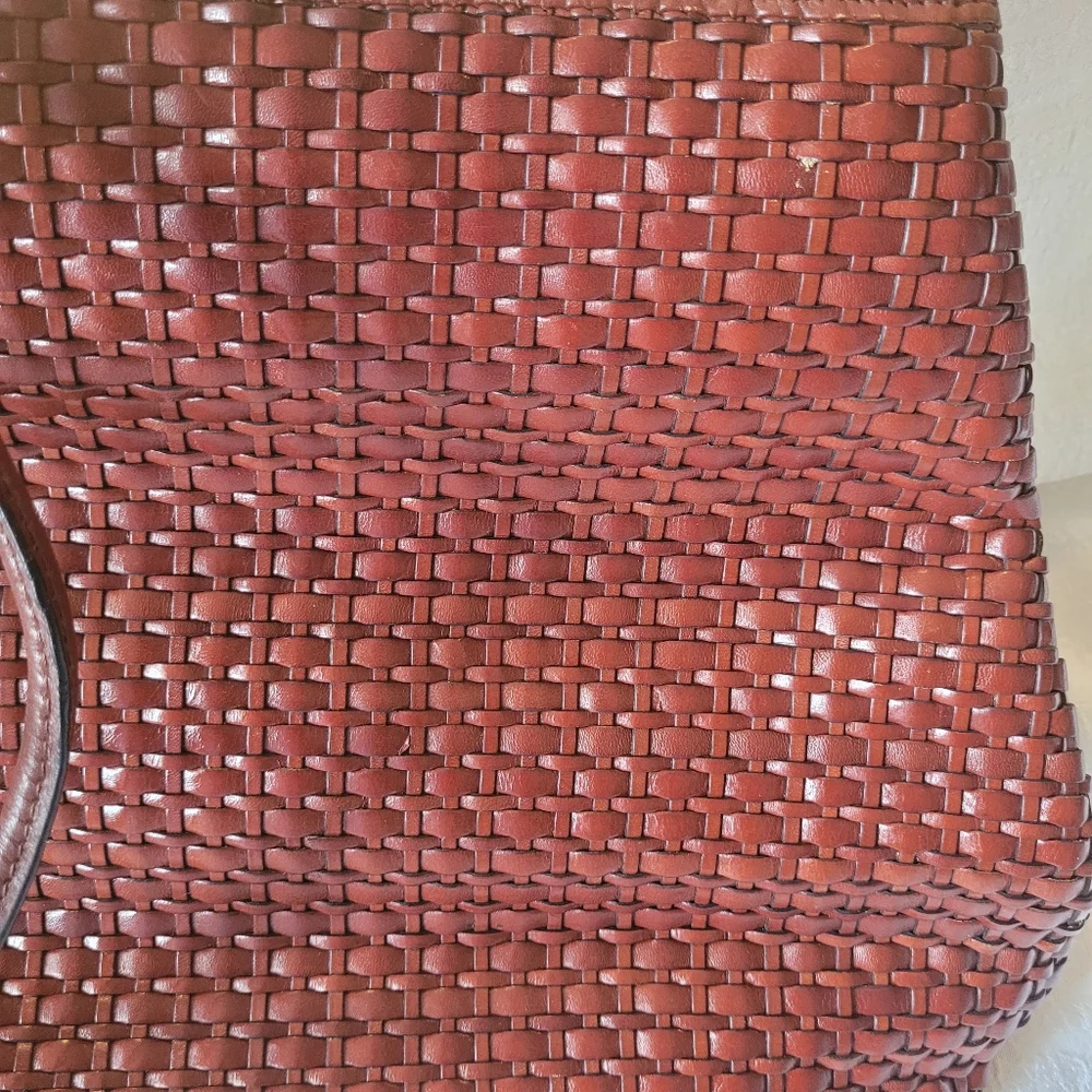 Preston & York Braided leather Handbag Shoulder purse - Picture 3 of 7